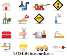 construction and diy icon set construction and diy icon set