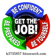 Get the Job - Arrows Diagram Get the Job - Arrows Diagram