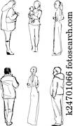 hand drawn figures