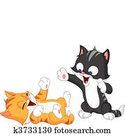 Kittens playing Kittens playing