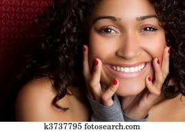 Laughing Black Woman Laughing Black Woman
