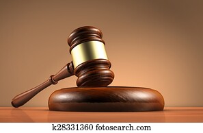 Law Judge Gavel And Legality Symbol