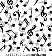 Seamless pattern with a music notes Seamless pattern with a music notes
