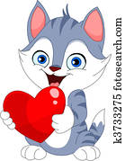 Valentine cat Valentine cat