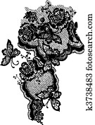 פרפר, ו, שרוך עלוה, תבנית