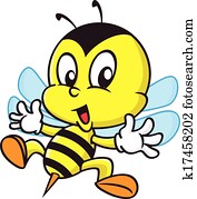 ציור היתולי, דבורה