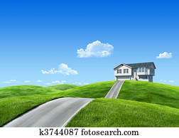 7000px nature collection - House on green meadow 7000px nature collection - House on green meadow
