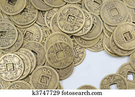 Asian Old Business Currency Coins Asian Old Business Currency Coins