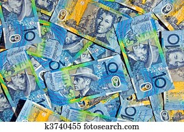 australian, 10 dollar, notes