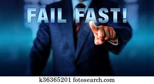 empresário, tocar, falha, FAST!