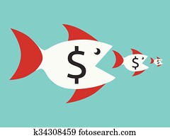 fishes, s, dollar znacka