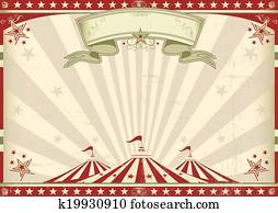 Horizontal vintage circus Horizontal vintage circus