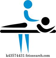 Physiotherapist masseur icon Physiotherapist masseur icon