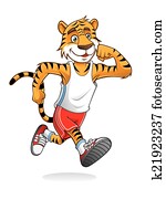 tiger, רץ