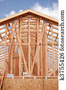 Abstract Home Construction Site