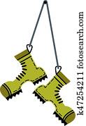 Hiking Boot Clip Art | Our Top 1000+ Hiking Boot Vectors | Fotosearch