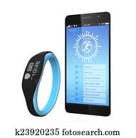 Smart wristband and smart phone Smart wristband and smart phone