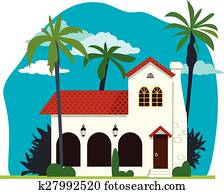 Spanish colonial house Spanish colonial house