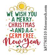 אנחנו, רצה, אתה, a, חג המולד שמח, ו, a, חידק, חינם, ראש שנה