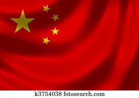 דגלל, של, סין