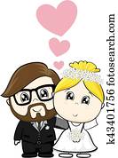 boda, caricatura