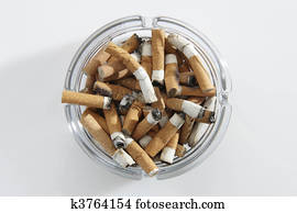 cigarette stubs