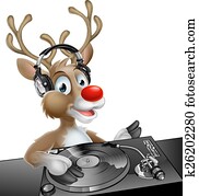 DJ Christmas Reindeer DJ Christmas Reindeer