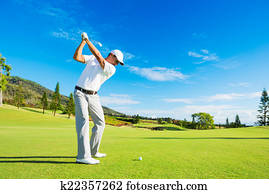 Man Playing Golf Man Playing Golf