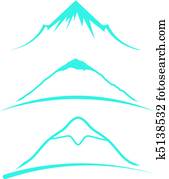 Mountain icons Mountain icons