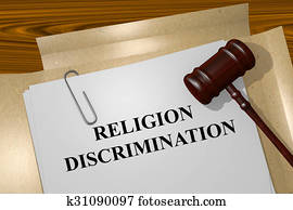 Religion Discrimination concept