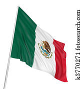 3D Mexican flag 3D Mexican flag