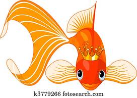 Cartoon Goldfish queen Cartoon Goldfish queen