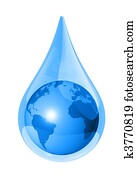 earth water drop earth water drop