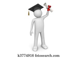 Lifestyle collection - Graduating student with diploma Lifestyle collection - Graduating student with diploma