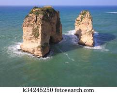 Pigeon Rocks, Lebanon