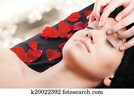relax massage facial woman