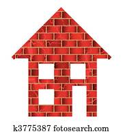 rode baksteen, woning