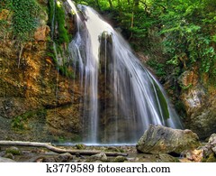 Waterfalls. Crimea. Waterfalls. Crimea.