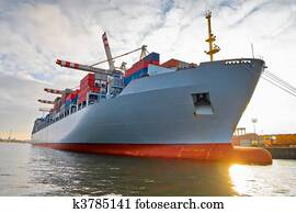 Cargo freight container ship Cargo freight container ship