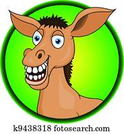 horse/donkey, caricatura horse/donkey, caricatura