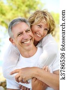 Mature couple smiling Mature couple smiling