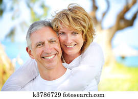 Mature couple smiling Mature couple smiling