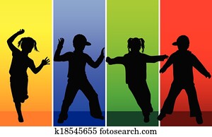 boldog, gyerekek, gyerekek