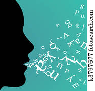 hembra negra, perfil, oratoria