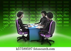 Teacher and students discussion