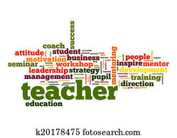 Teacher word cloud