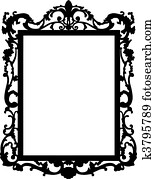 vintage frame. Vector vintage frame. Vector