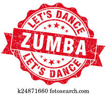 zumba red grunge seal isolated on white zumba red grunge seal isolated on white