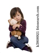 enfance, série, 4, (crying, à, bunny)