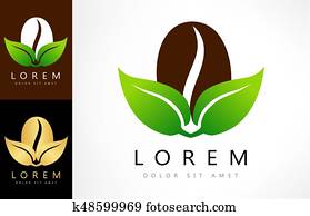 kaffeebohne, logo kaffeebohne, logo